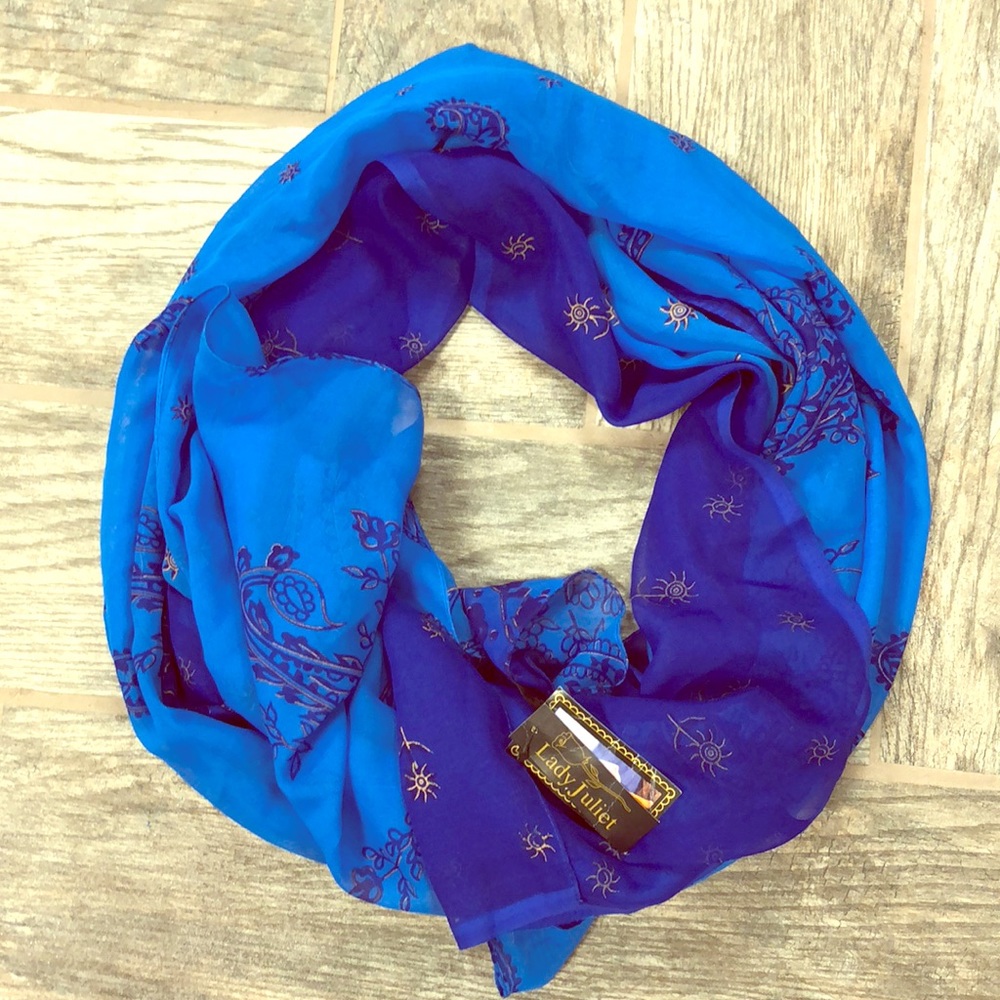Beautiful blue scarf